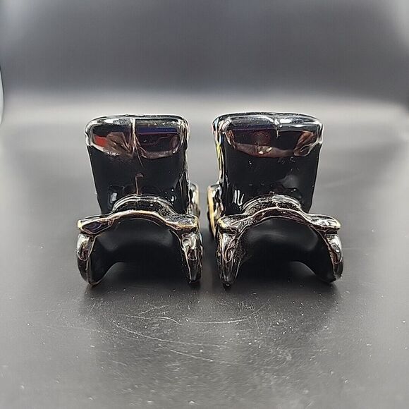 Vintage Red Ware Hand Painted Car Jalopy 3” Salt & Pepper Shakers Japan - Picture 7 of 8